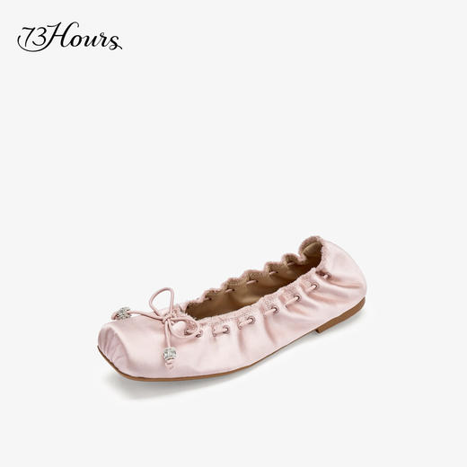 【2F】73Hours女鞋萌力出击2025秋新品单鞋方头纯色平底玛丽珍鞋女单 商品图0