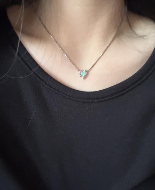 纯元YVMI*N尤目甜食系列欧泊纯银锁骨项链耳钉070306 商品图7