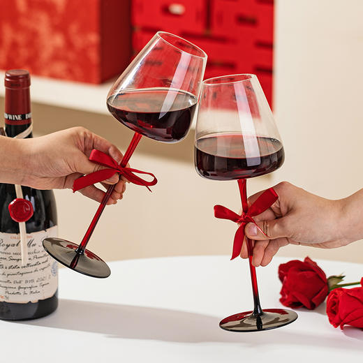 摩登主妇新婚订婚礼物红酒高脚杯结婚一对套装送礼乔迁杯子礼盒装 商品图1