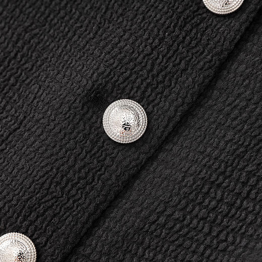 「高货wl」全新升级【铂金会员413/天猫559/差价146】(99142)洛诗琳时尚简约浮雕肌理泡泡袖上衣高级感半裙两件套女 商品图3