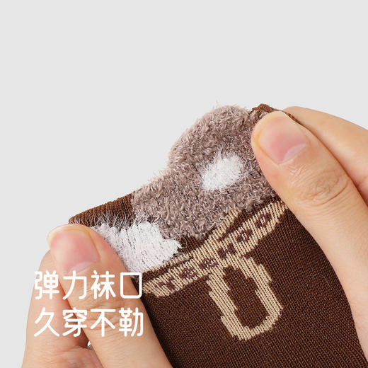 【商场同款】英氏婴儿袜子赛柔丝四季袜新款女宝7A抗菌短袜2双装 商品图3