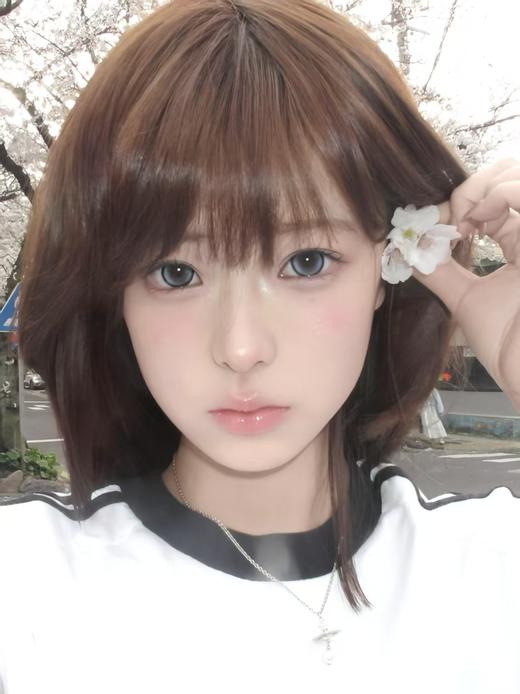 【半年抛大直径】OCEAN GIRL- 甜心喵喵蓝-14.5mm【半年抛0-800度 无525/575 】 商品图6