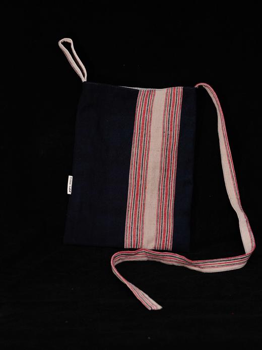 回声Echos/撞色条纹斜挎帆布包【可双面背】 商品图0