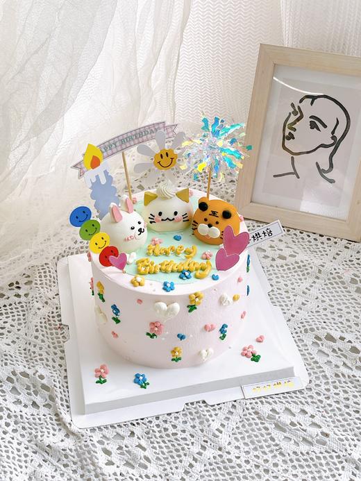 小动物过生日（底色可改，动物可改 请备注一下哦） 商品图2
