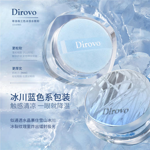 【冰川限定】蒂洛薇三色冰感水散粉+水光锁色晶冻唇蜜 商品图2