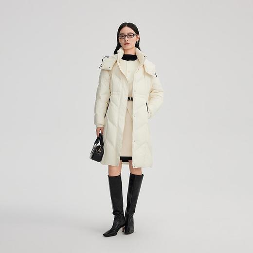 艾莱依 女撞色拼接长款羽绒服 6024701231 商品图4