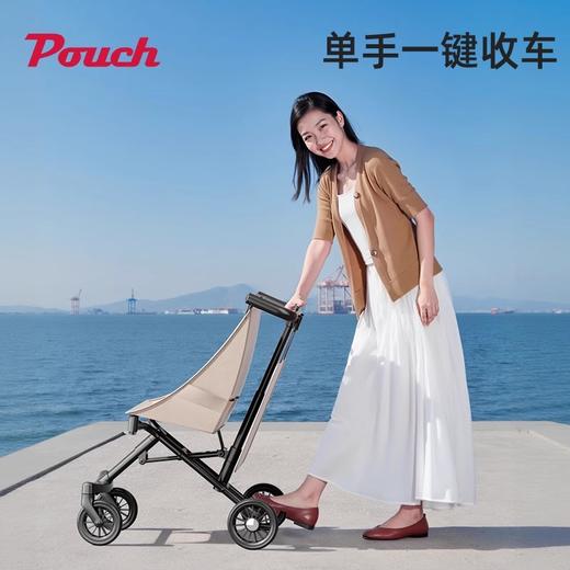 POUCH P1轻便口袋车 6-36月儿童婴儿推车可折叠一键收车溜娃车 灰白色 商品图1