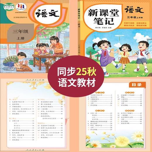 【张店下单只能自提，备注自提至电商】同步9月份新教材课堂笔记小学上册语数英人教版北师苏教译林外研【发快递根据地址加运费】 商品图4