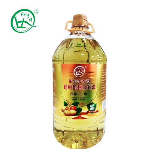 农夫乡情 花生浓香型食用植物调和油 5L 商品图0