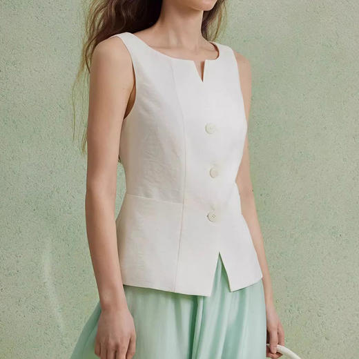 馥迦法式老钱风无袖马甲背心 商品图4