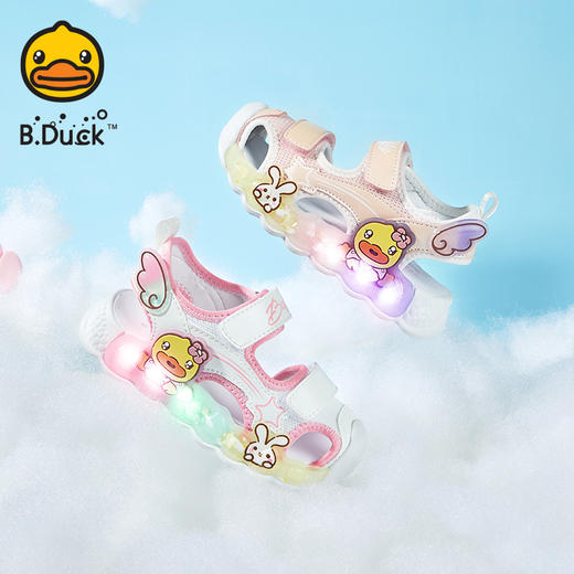 B.Duck小黄鸭童鞋夏季儿童凉鞋24-30 B2585017 商品图0