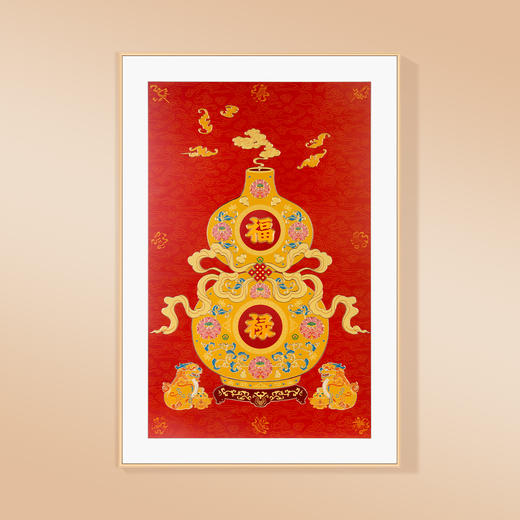 五福临门 铜雕艺术画 商品图5