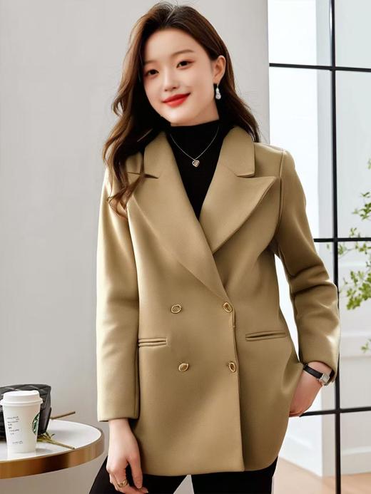 【诗铭洛可】XCA448毛呢西服呢料夹棉秋冬厚款B1-1 商品图4