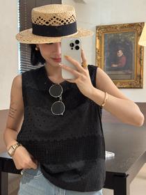 良木礼——真丝拼接背心