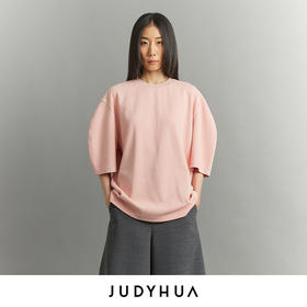 JUDYHUA 沉睡系列弧线袖短袖T恤