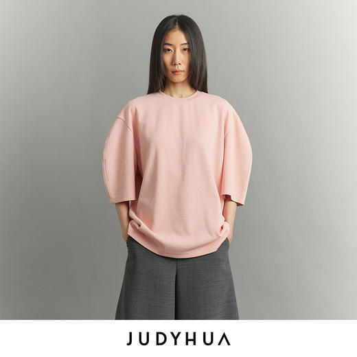 JUDYHUA 沉睡系列弧线袖短袖T恤 商品图0