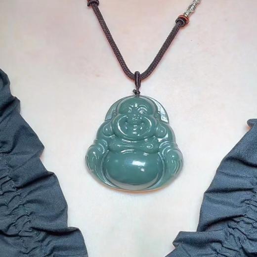 玉美人菲菲#和田玉佛公吊坠约47*47mm 商品图0