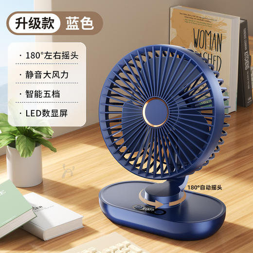 usb桌面风扇迷你便携式充电办公室家用宿舍长续航大风力风扇 商品图4