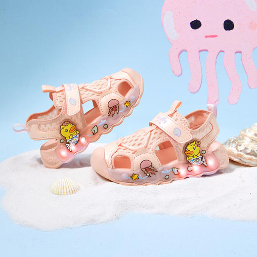 B.Duck小黄鸭童鞋夏季儿童凉鞋24-30 BY2583902 商品图2