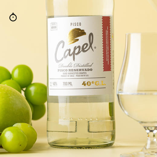 企鹅市集|智利Capel开佩尔 皮斯科酒 Pisco葡萄白兰地 40度700ml 青苹果白花柔润果香 商品图3
