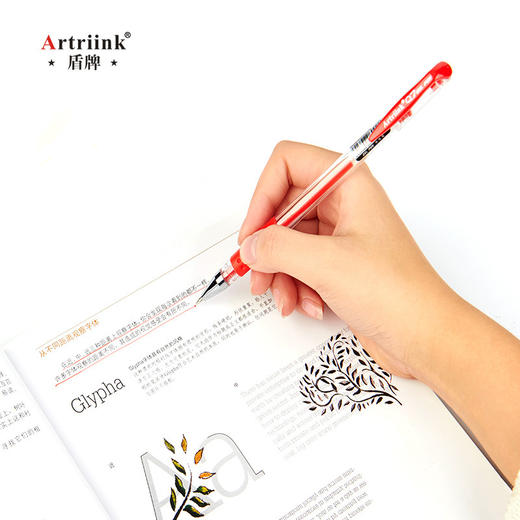 【中性笔黑色0.5mm水笔圆珠笔】教师办公红笔学生学习专用考试用蓝笔 商品图1