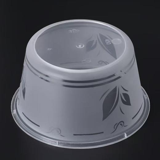 FJY  750ml磨砂圆碗（配盖子）  50个/条 透明/黑色  汤碗 商品图2