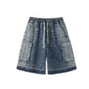 【BJHG商场同款】潮流洗褪风牛仔工装短裤 商品缩略图0