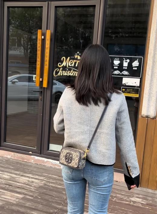 TB 新款羊皮小圆包单肩斜挎链条包（SS） 商品图5