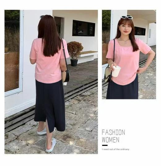 【诗铭洛可】W750半裙后后松紧腰垂感西装后开叉裙B7-4 商品图1