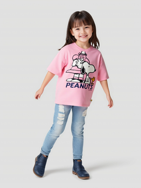 佐丹奴童装【史努比联名款】【sorona】弹力保型面料凉感短袖T恤03085295