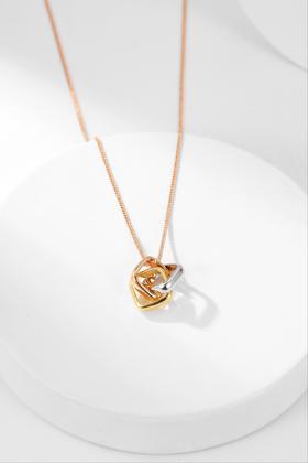 卡地亚 Trinity枕形三色环项链（XTY）