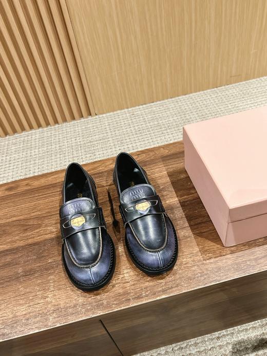 缪缪 经典款钱币乐福鞋（DBG） 商品图4