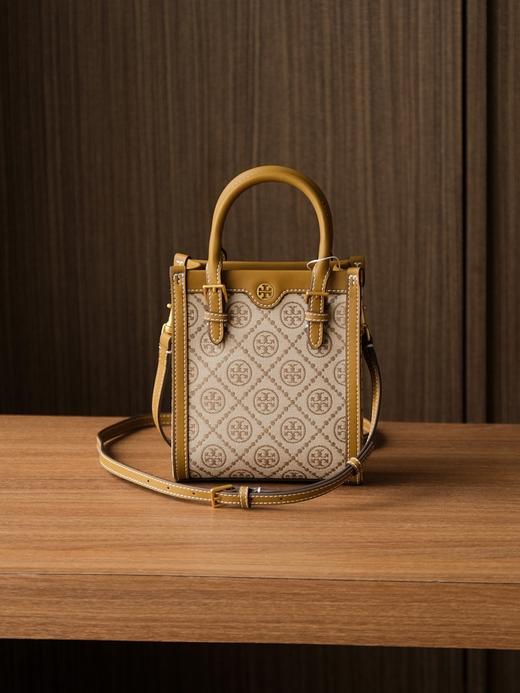 TB-MONOGRAM JACQUARD MINI N/S TOTE秋冬新款竖版复古风托特包（SS） 商品图2