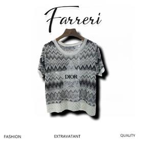 ♥D家♥2025新品上架     圆领刺绣针织上衣