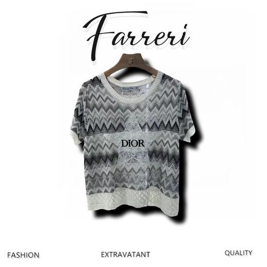 ♥D家♥2025新品上架     圆领刺绣针织上衣 商品图0