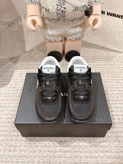 香奈儿 网布皮革 网眼 减震防滑耐磨 低帮 生活休闲鞋 （DBG） 商品图2