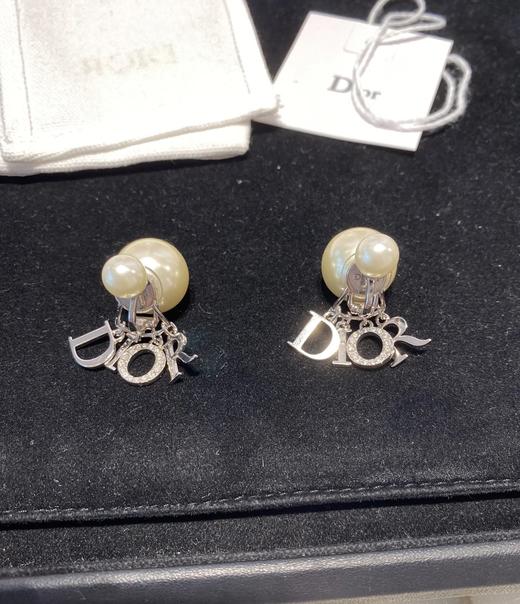 DIOR迪奥 字母标识 珍珠 水钻 耳环 （XTY） 商品图1