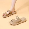 【不仅穿着舒适！上脚也是美不行不行啦~】爆款仙女风一字凉拖女夏季外穿新款百搭配裙踩屎感百搭拖鞋。ry 商品缩略图1