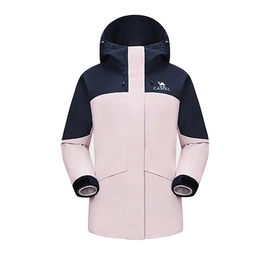 骆驼 女三合一冲锋衣（羽绒内胆） A23CA31098 商品图1