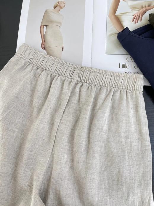 Aimi 天丝亚麻山本弯刀裤 ME2846 商品图13