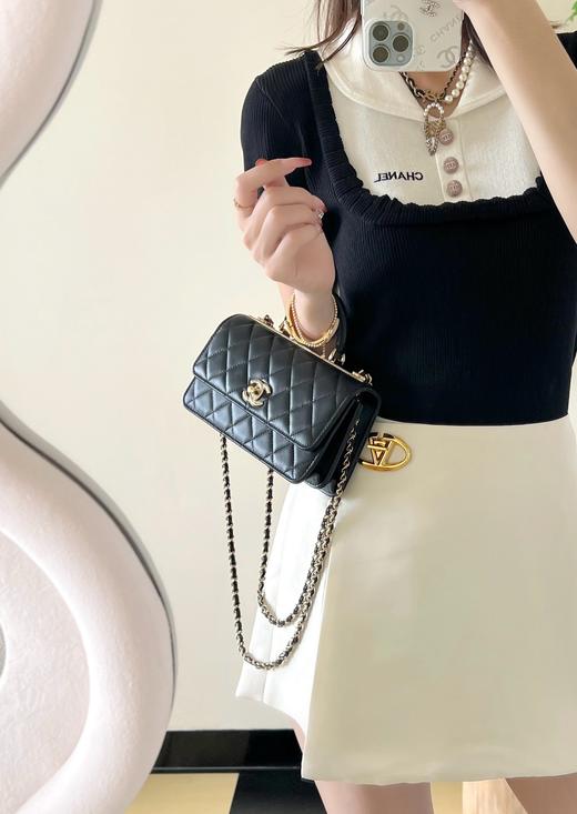 香奈儿 24b 秋冬系列Trendy   CC 风琴包黑色♥ （LZ) 商品图9
