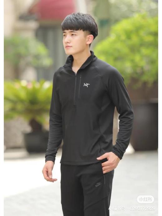 ARC'TERYX始祖鸟Motus AR Zip LS半拉链长袖立领休闲速干保暖T恤男款 全天候户外运动系列！（SS） 商品图5