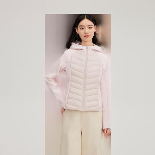 艾莱依 女修身显瘦拼接轻薄羽绒服 6024707088 商品图2