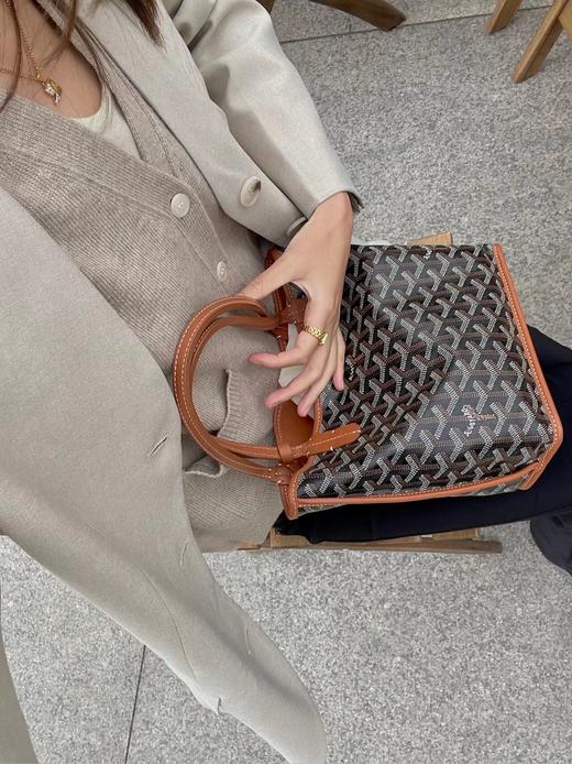 戈雅-狗牙双面购物袋mini tote，跟正品同渠道进口料！（XS） 商品图13