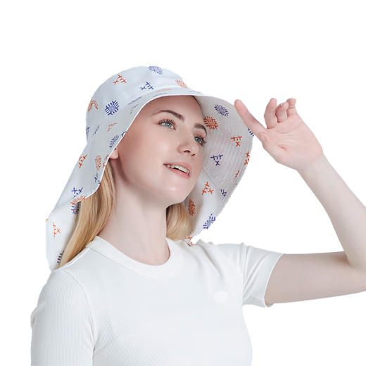 EX2伊海诗 女防晒披肩遮阳防紫外线大檐帽 367105 商品图4