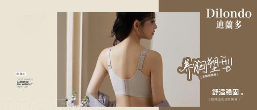 迪兰多内衣小胸中厚杯舒适款无钢圈聚拢大包容小胸显大2118456 商品图6