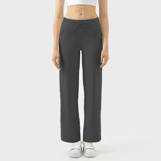 哈瓦塔双6宽腿高腰休闲阔腿裤H34114 商品图5