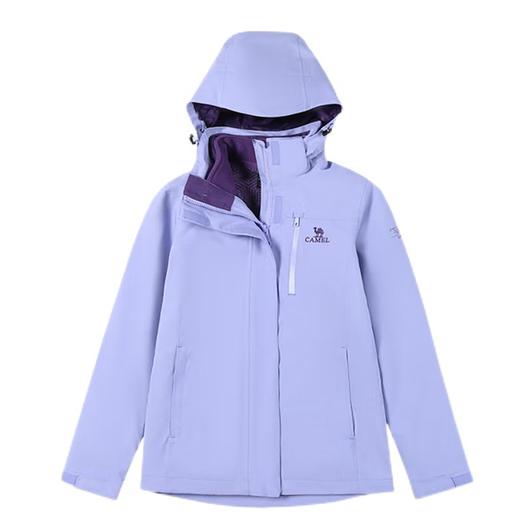 CAMEL骆驼 女三合一冲锋衣（抓绒内胆） U1W1TR342 商品图1