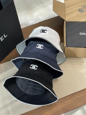 CHANEL香奈儿 经典印花Logo棉质 棉 渔夫帽 男女同款（CO）