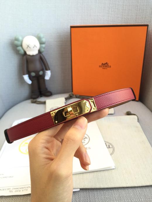 爱马仕  凯利女款皮带 掌纹纹 搭配经典旋转扣 （GD） 商品图5